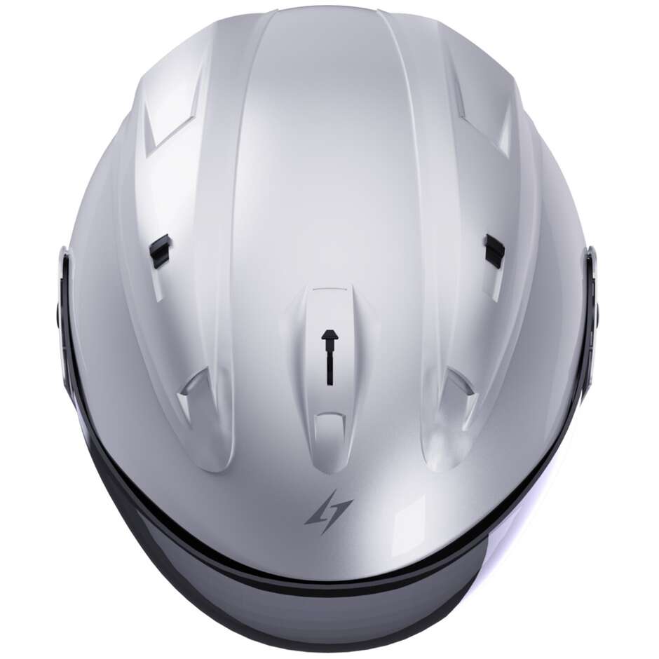 Casco Moto Jet Stormer SUN EVO 2.0 Solid Bianco Perla