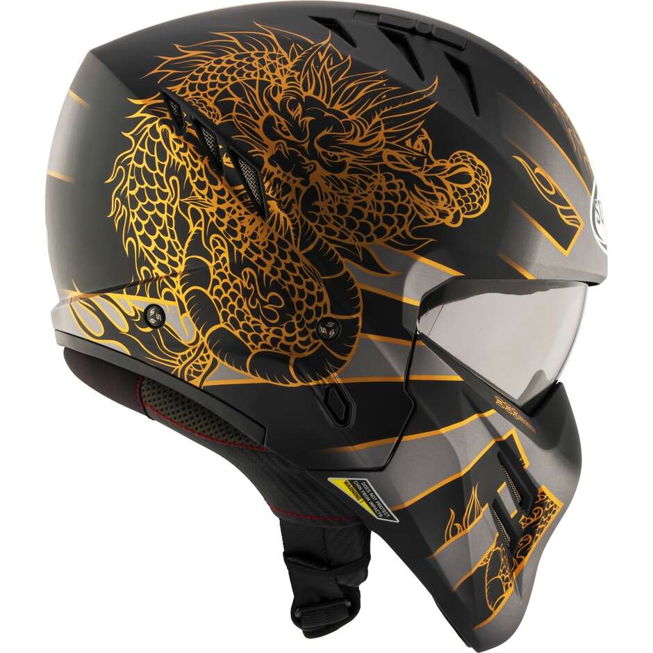 Casco Moto Jet Suomy ARMOR DRAGON Grigio Opaco