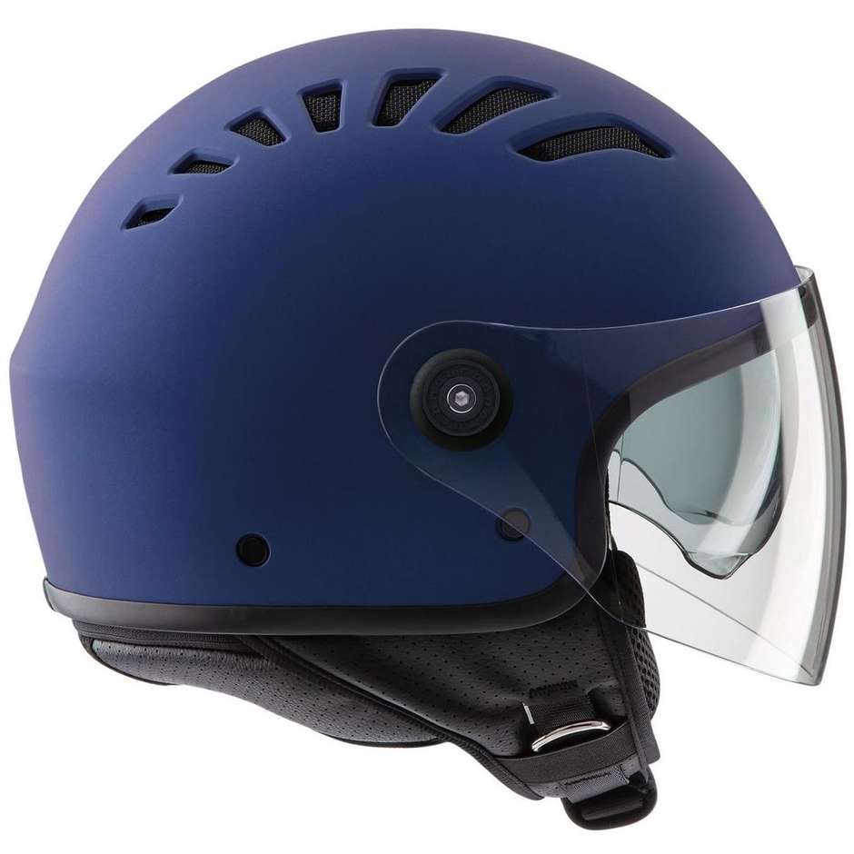Casco Moto Jet Tucano Urbano 1230 EL TOP Blu Infinito Opaco