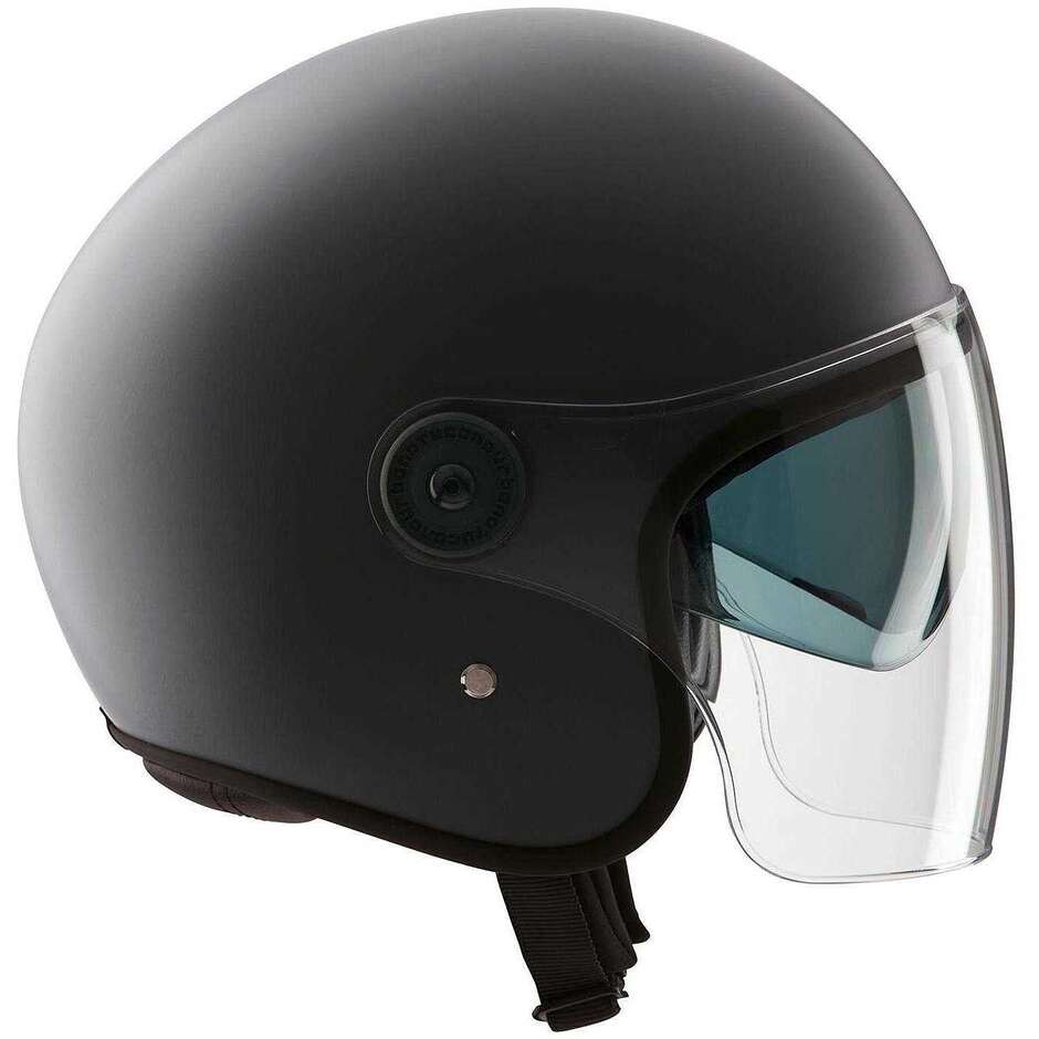 Casco Moto Jet Tucano Urbano 1302 EL FAST In Fibra Grigio Carbone Opaco