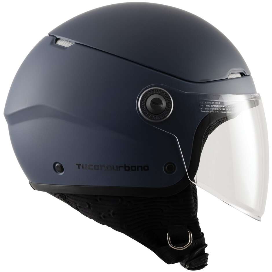 Casco Moto Jet Tucano Urbano C1001 EL'POP Matt Dark Blue