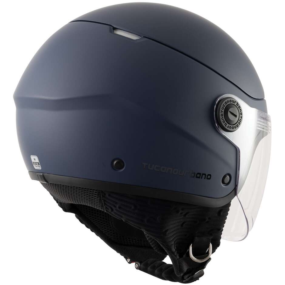 Casco Moto Jet Tucano Urbano C1001 EL'POP Matt Dark Blue