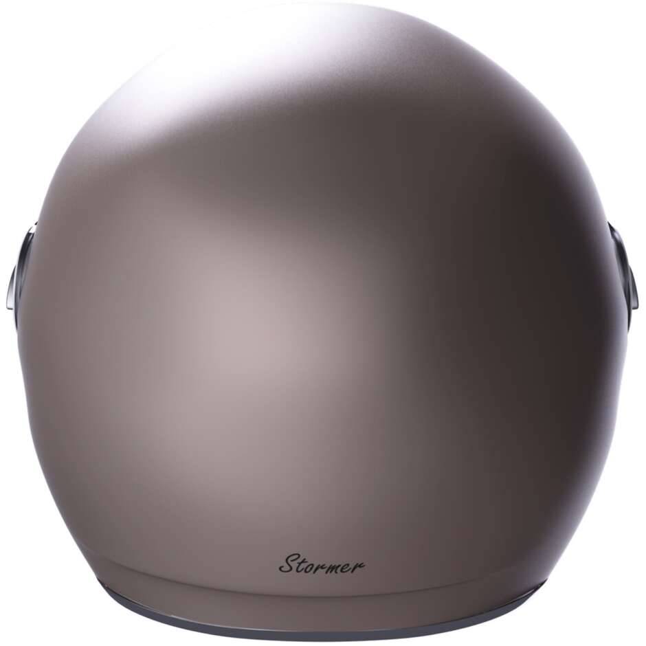 Casco Moto Jet Vintage Stormer CLYDE Solid Champagne Opaco