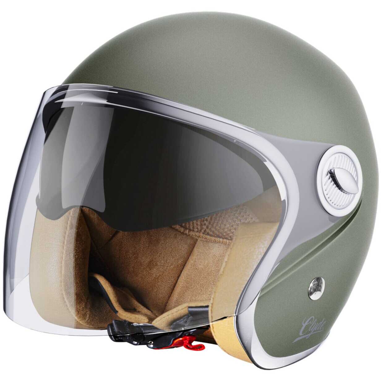 Casco Moto Jet STORMER QUARTZ GLITTER Green - Taglia M, Omologato ECE 22.06