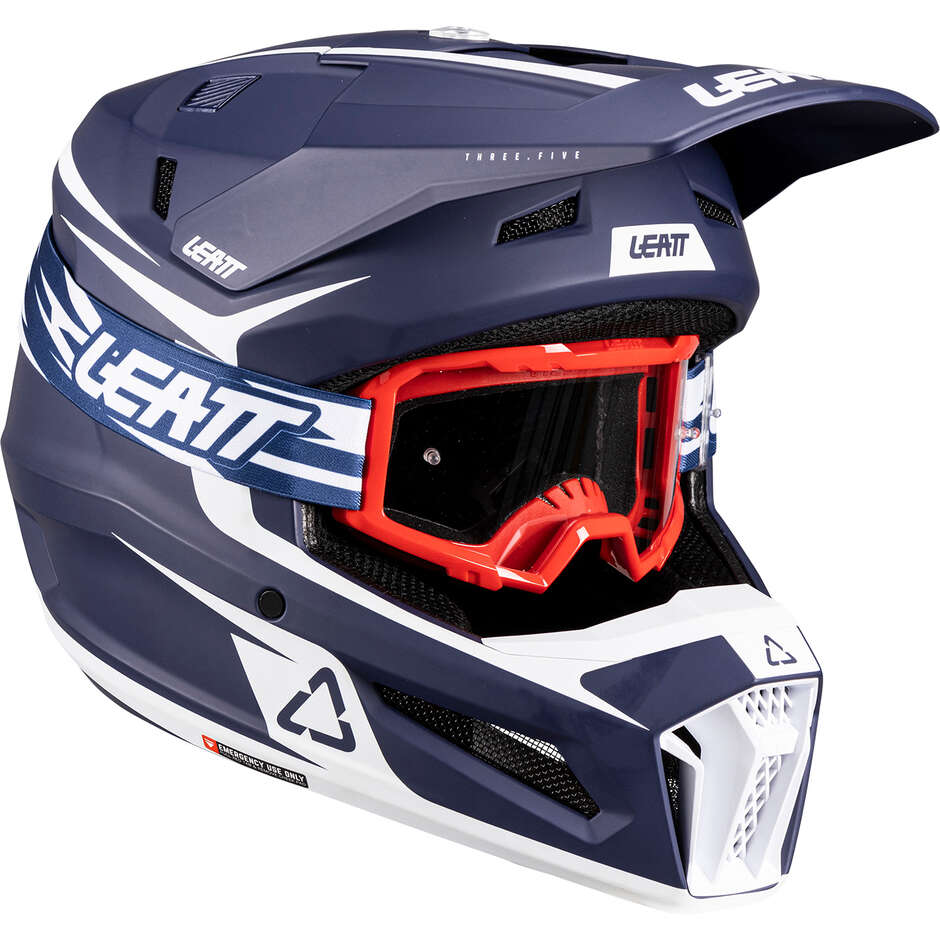 Casco Moto KIT 3.5 Leatt V26 Blu