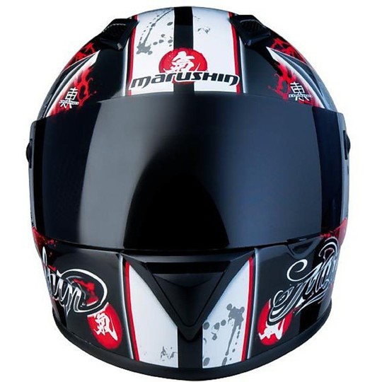 Casco Moto Marushin Integrale 778Nx Shuriken Rosso
