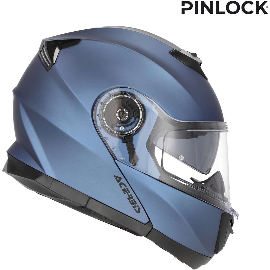 Casco Moto Modulare Acerbis Doppia Visiera SEREL 22.06 Blu