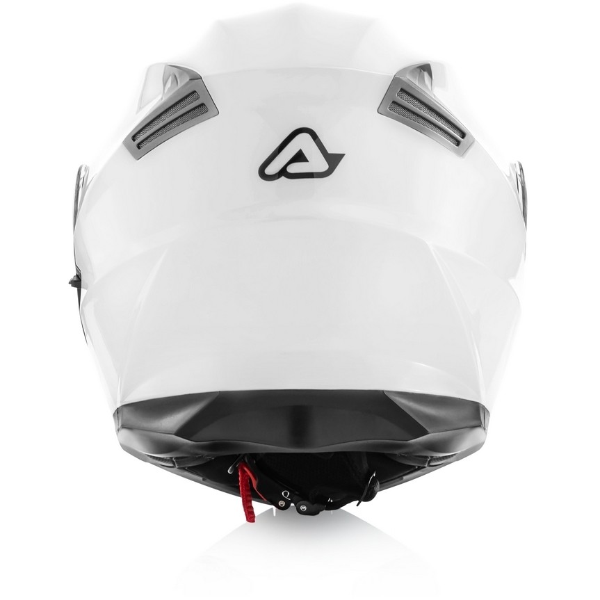 Casco Moto Modulare Acerbis Doppia Visiera Serel Bianco
