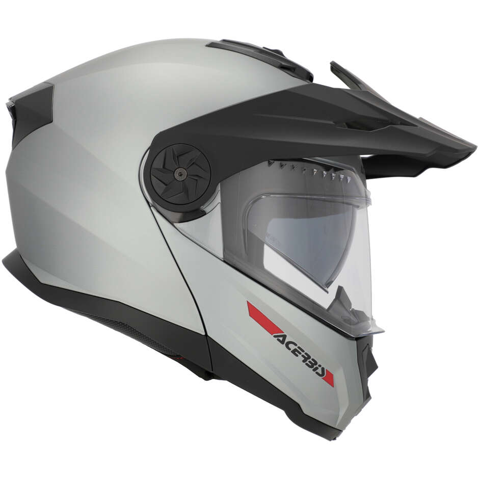 Casco Moto Modulare Acerbis Rider P/J Mono Grigio Opaco