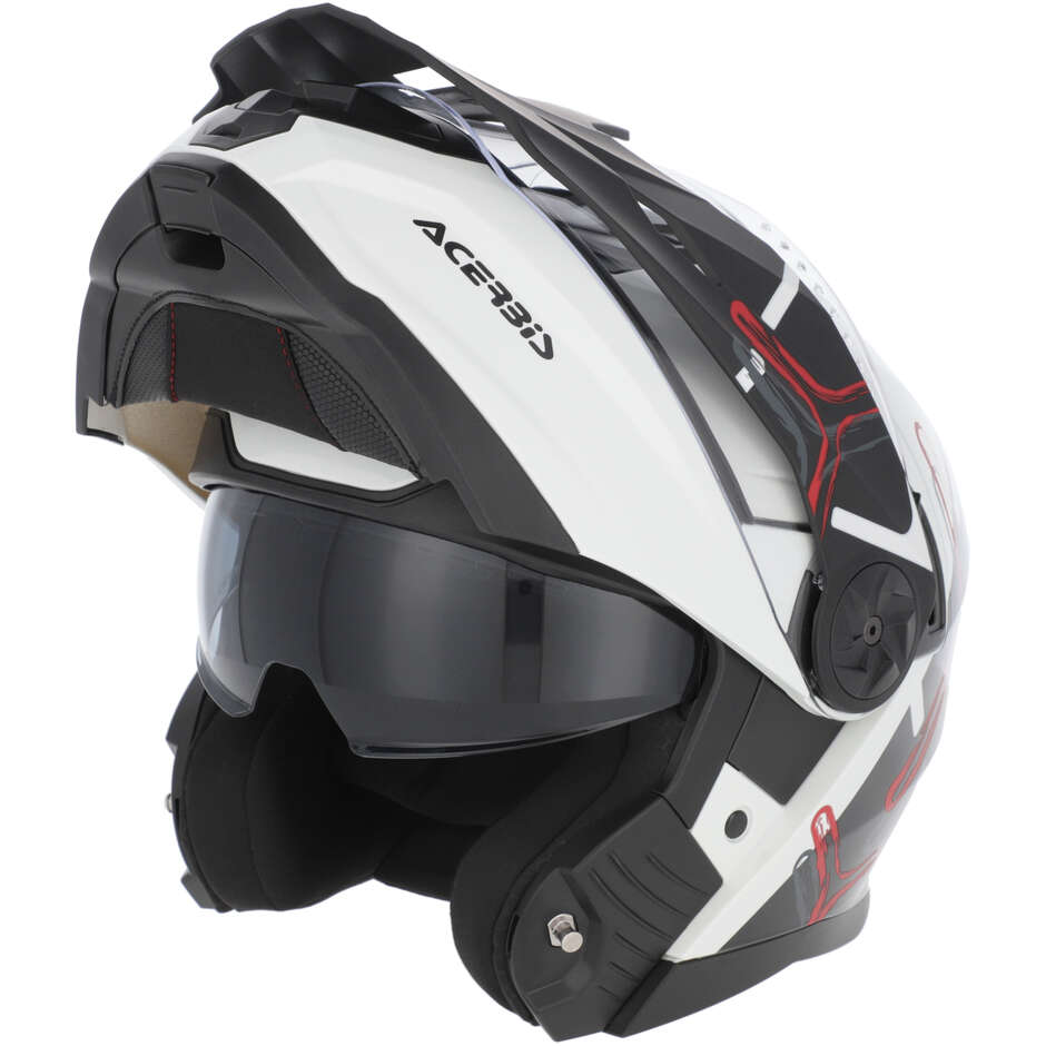 Casco Moto Modulare Acerbis Rider P/J Multi Bianco Nero