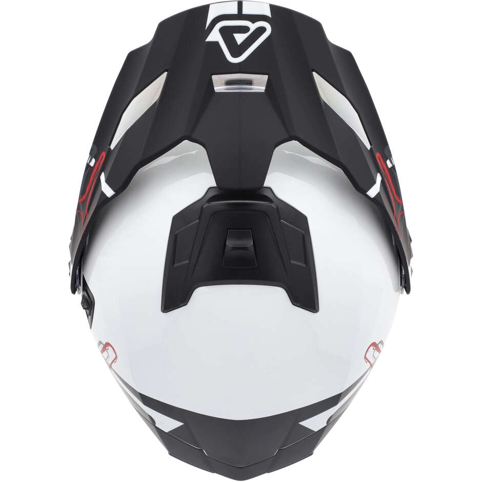 Casco Moto Modulare Acerbis Rider P/J Multi Bianco Nero