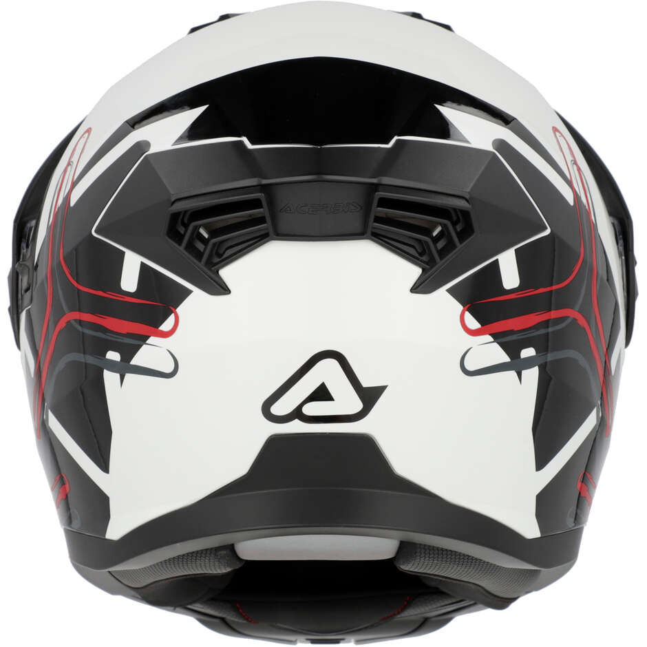 Casco Moto Modulare Acerbis Rider P/J Multi Bianco Nero