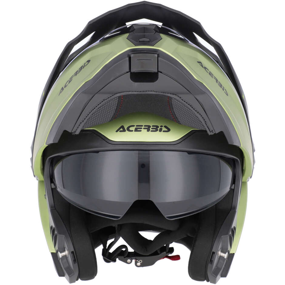 Casco Moto Modulare Acerbis Rider P/J Multi Verde Nero