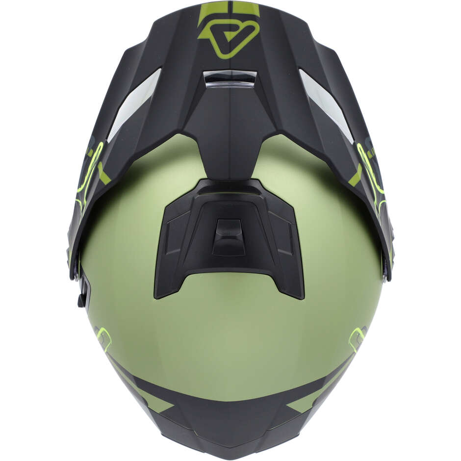 Casco Moto Modulare Acerbis Rider P/J Multi Verde Nero