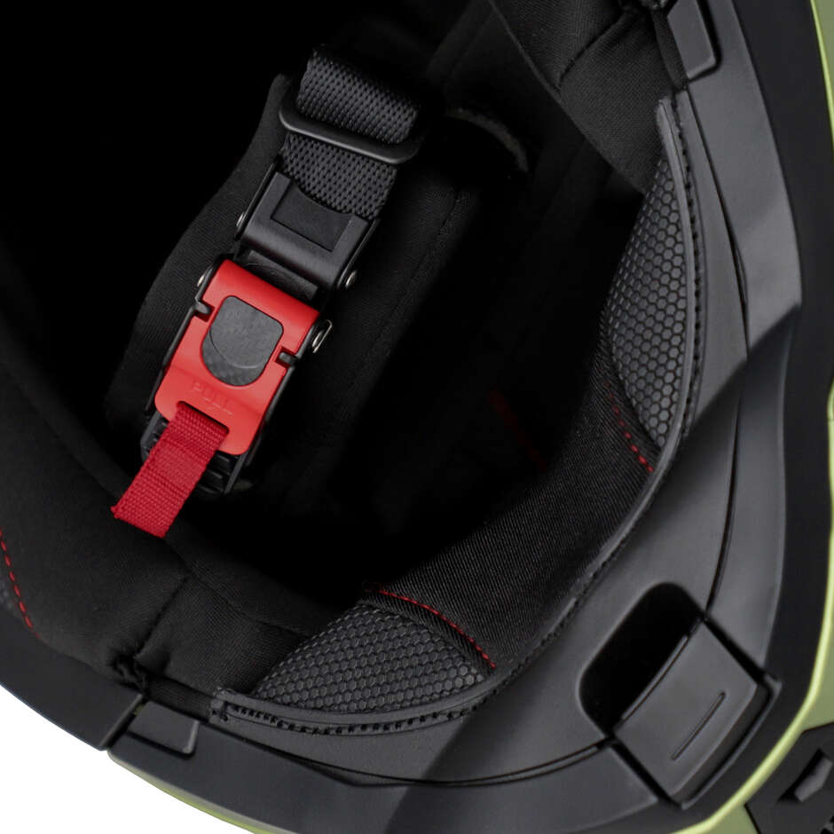 Casco Moto Modulare Acerbis Rider P/J Multi Verde Nero
