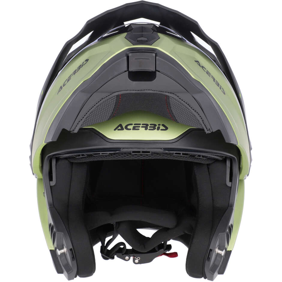 Casco Moto Modulare Acerbis Rider P/J Multi Verde Nero