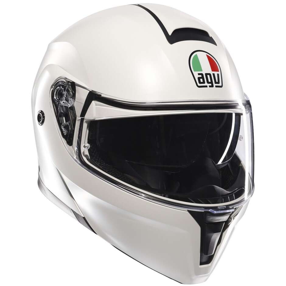 Casco Moto Modulare Agv STREETMODULAR Mono Bianco Materia Opaco