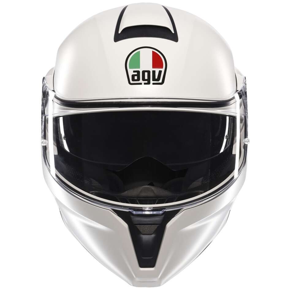 Casco Moto Modulare Agv STREETMODULAR Mono Bianco Materia Opaco