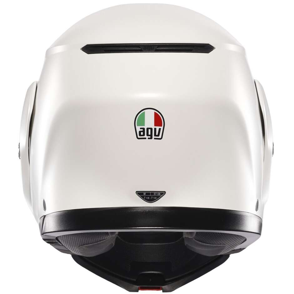Casco Moto Modulare Agv STREETMODULAR Mono Bianco Materia Opaco
