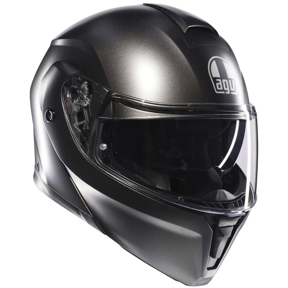 Casco Moto Modulare Agv STREETMODULAR Mono Grigio Asfalto Opaco