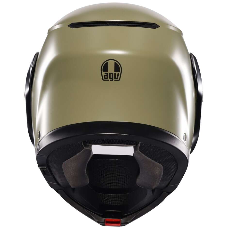 Casco Moto Modulare Agv STREETMODULAR Mono Opaco Verde Pastello Nero