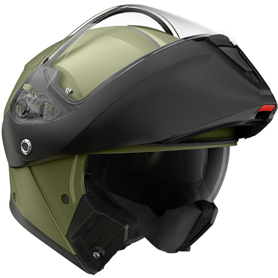 Casco Moto Modulare Agv STREETMODULAR Mono Opaco Verde Pastello Nero