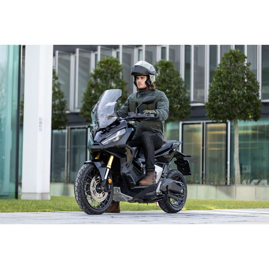 Casco Moto Modulare Agv STREETMODULAR Mono Opaco Verde Pastello Nero