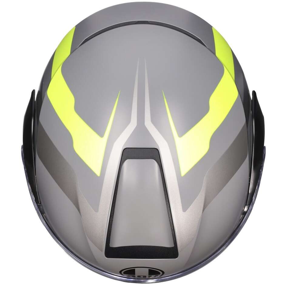 Casco Moto Modulare Agv STREETMODULAR RESIA Opaco Grigio Nero Giallo Fluouo