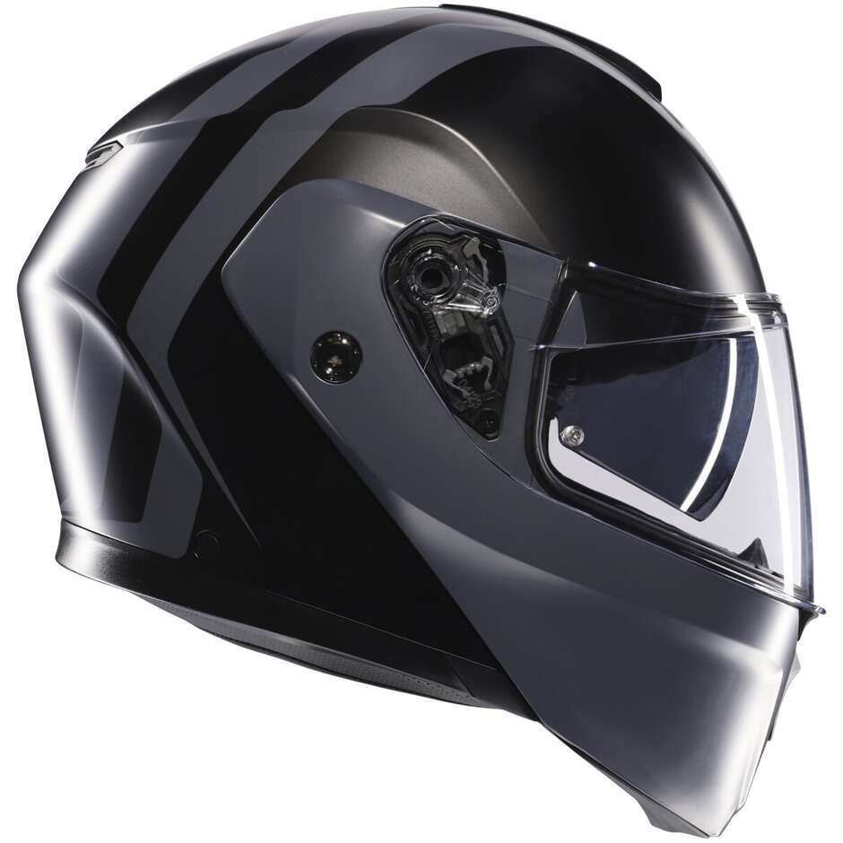 Casco Moto Modulare Agv STREETMODULAR RESIA Opaco Nero Grigio