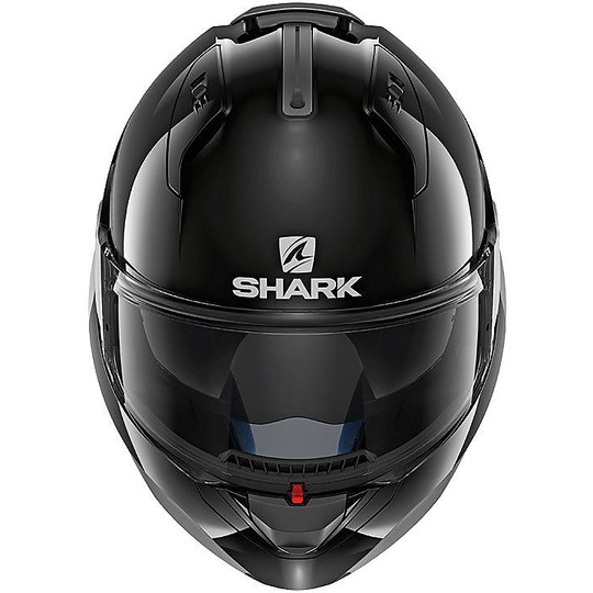 Casco Moto Modulare Apribile Shark EVO ONE 2 BLANK Nero Lucido
