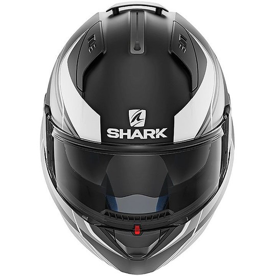Casco Moto Modulare Apribile Shark EVO ONE 2 KRONO Nero Silver Opaco