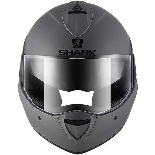 Casco Moto Modulare Apribile Shark EVOLINE 3 BLANK Antracite Opaco