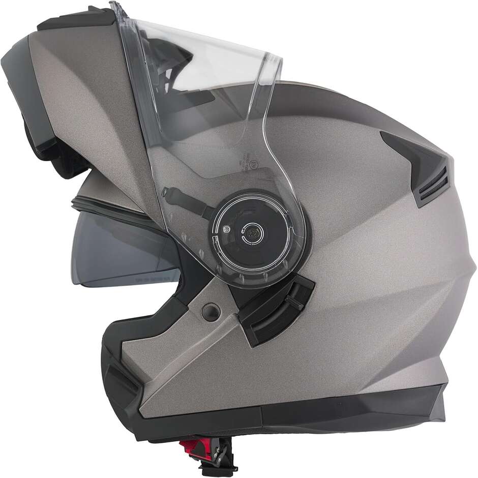 Casco Moto Modulare BHR 836 Flip Up Titanio Opaco