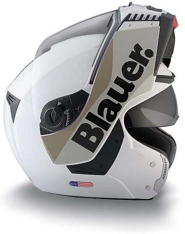 Casco moto Modulare Blauer Loft Apribile Nero Bianco-Grigio Vendita Online  