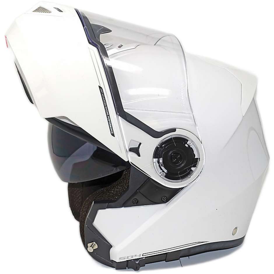 Casco moto Modulare CGM 504A DUBAI Doppia Bianco Metallizzato