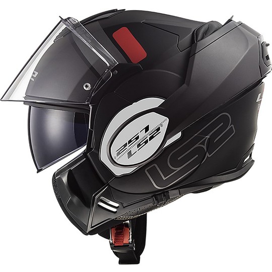 Casco Moto Modulare Con Mentoniera Ribaltabile LS2 FF399 Valiant PROX Nero Opaco Titanio
