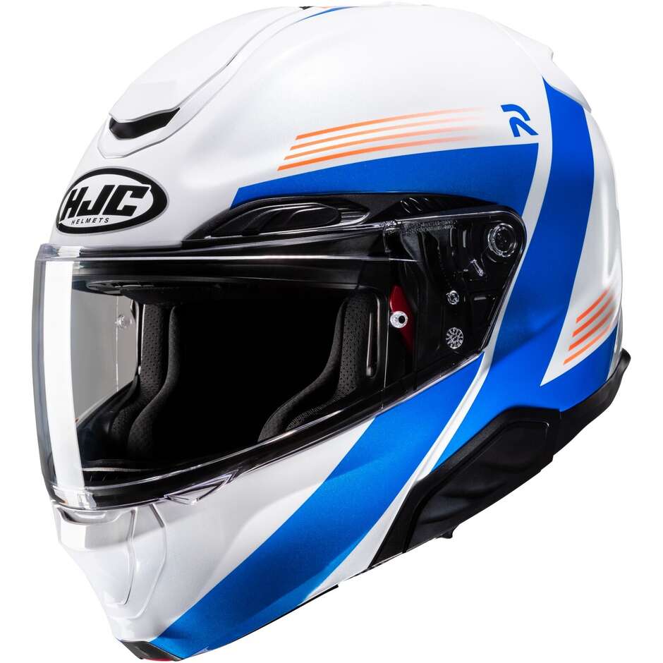 Casco Moto Modulare Hjc RPHA 91 ABBES MC27 Bianco Blu