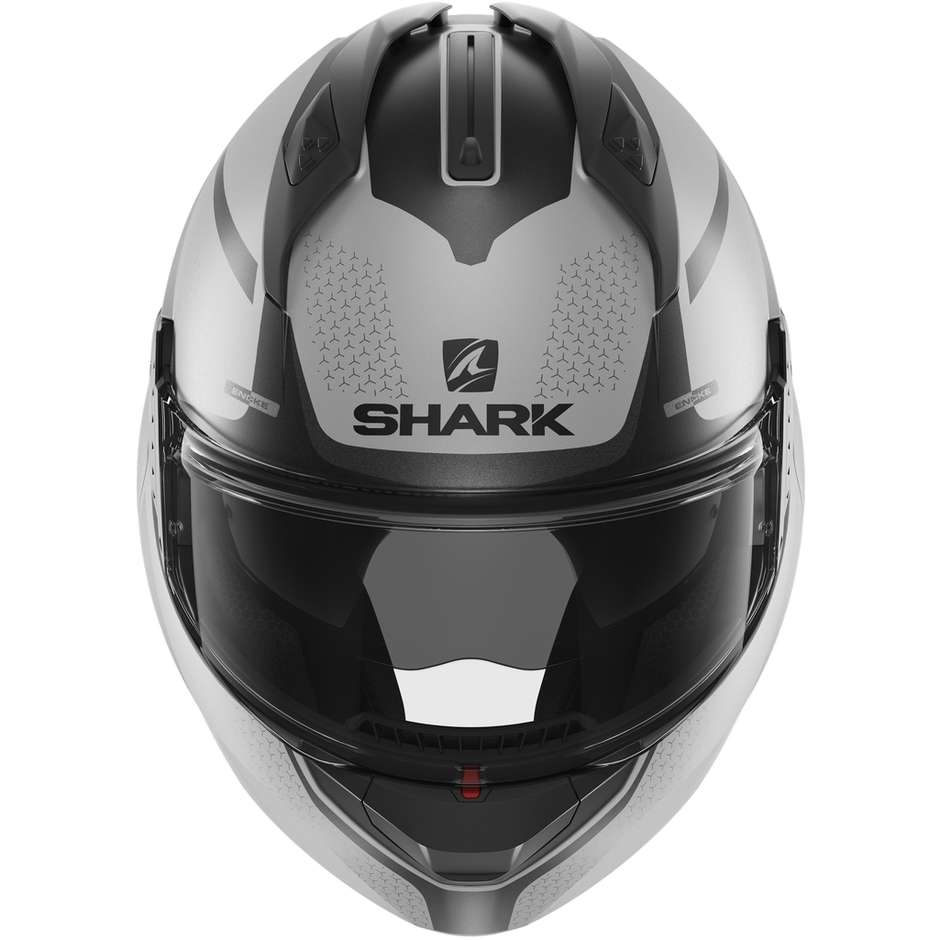 Casco Moto Modulare In Shark EVO GT ENCKE Grigio Antracite Nero Opaco