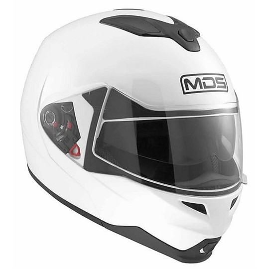 Casco moto Modulare MDS By AGV Md 200 Mono Bianco lucido