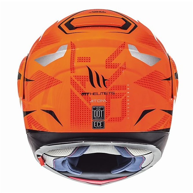 CASCO ENDURO MT HELMETS STREETFIGHTER SV TWIN C4 ARANCIO OPACO