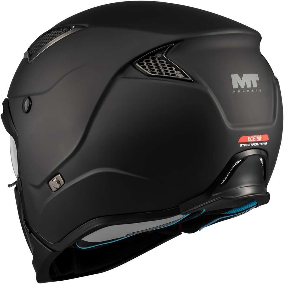 Casco Moto Modulare Mt Helmets STREETFIGHTER SV S PURE A1 Nero Opaco