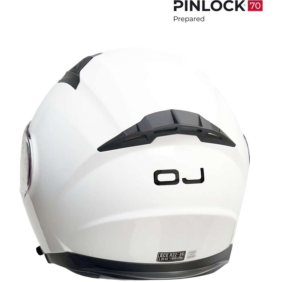 Casco Moto Modulare OJ ORIZZONTE Bianco