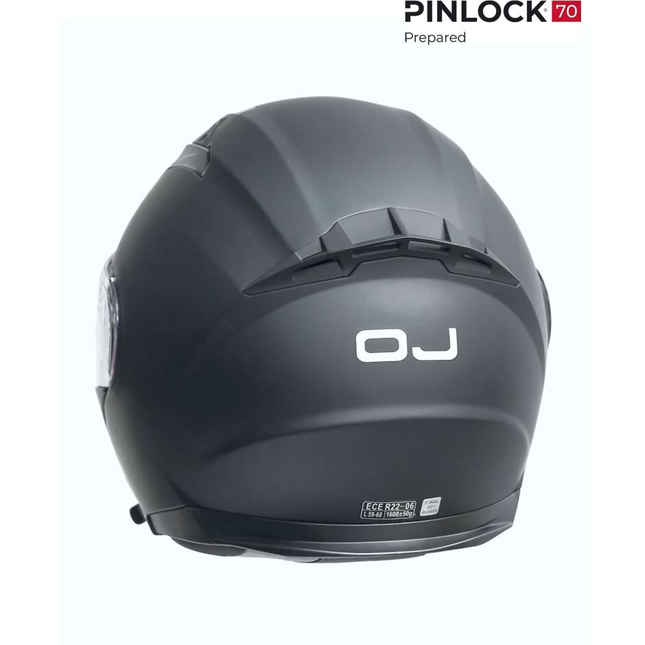 Casco Moto Modulare OJ ORIZZONTE Nero Opaco