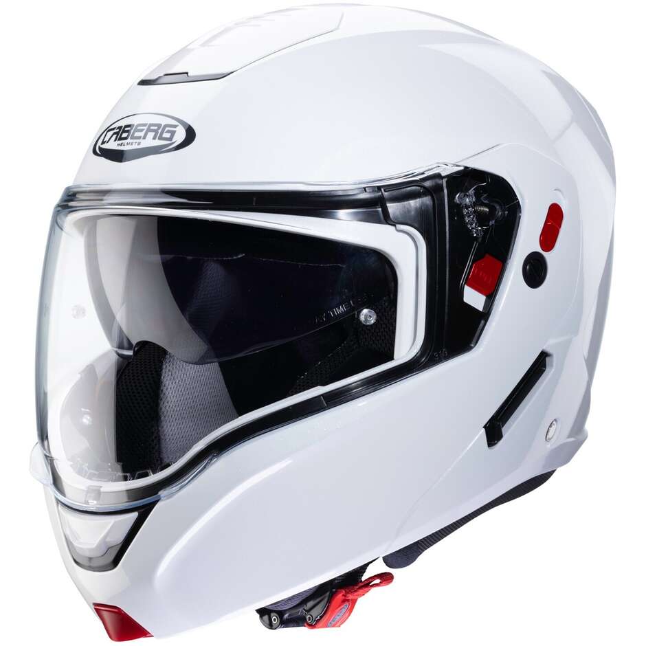 Casco Moto Modulare Omologato P/J Caberg HORUS X Metal Bianco