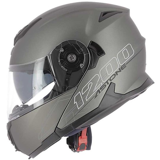 Casco Moto Modulare Omologazione P/J Astone RT1200 Titanio 