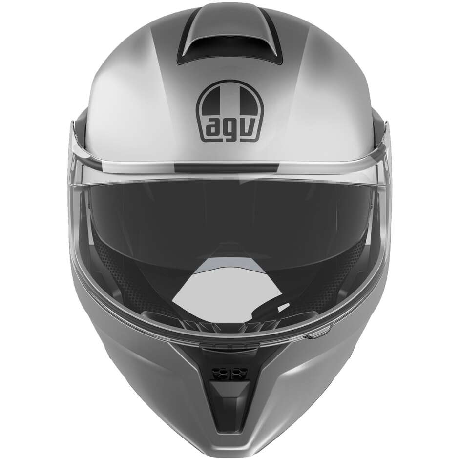 Casco Moto Modulare P/J Agv  STREETMODULAR  MONO Opaco Silver