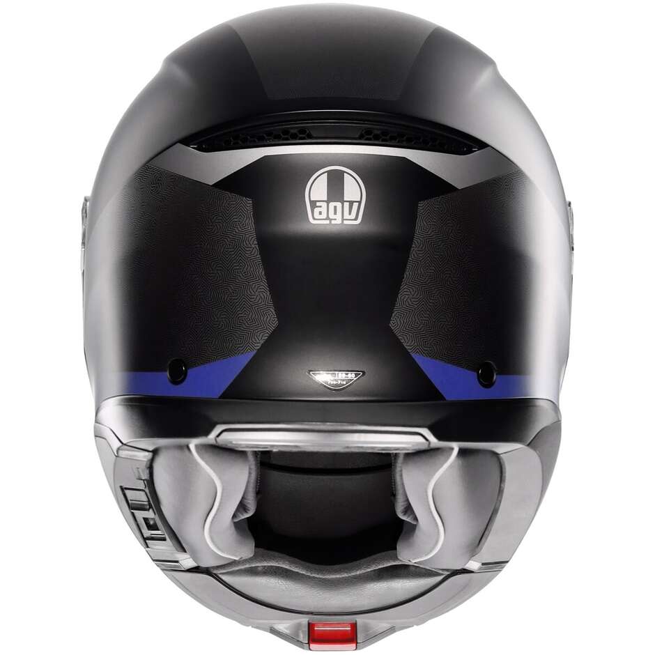 Casco Moto Modulare P/J Agv TOURMODULAR STRAY Opaco Nero Grigio Blu
