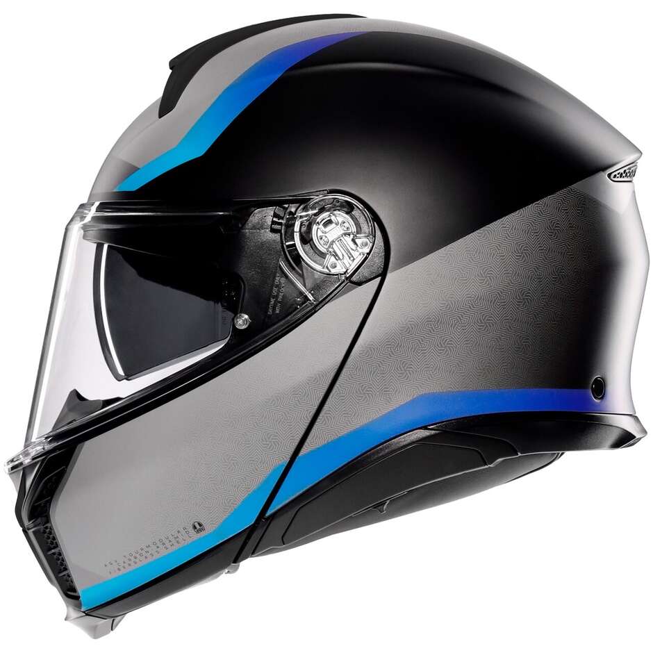 Casco Moto Modulare P/J Agv TOURMODULAR STRAY Opaco Nero Grigio Blu