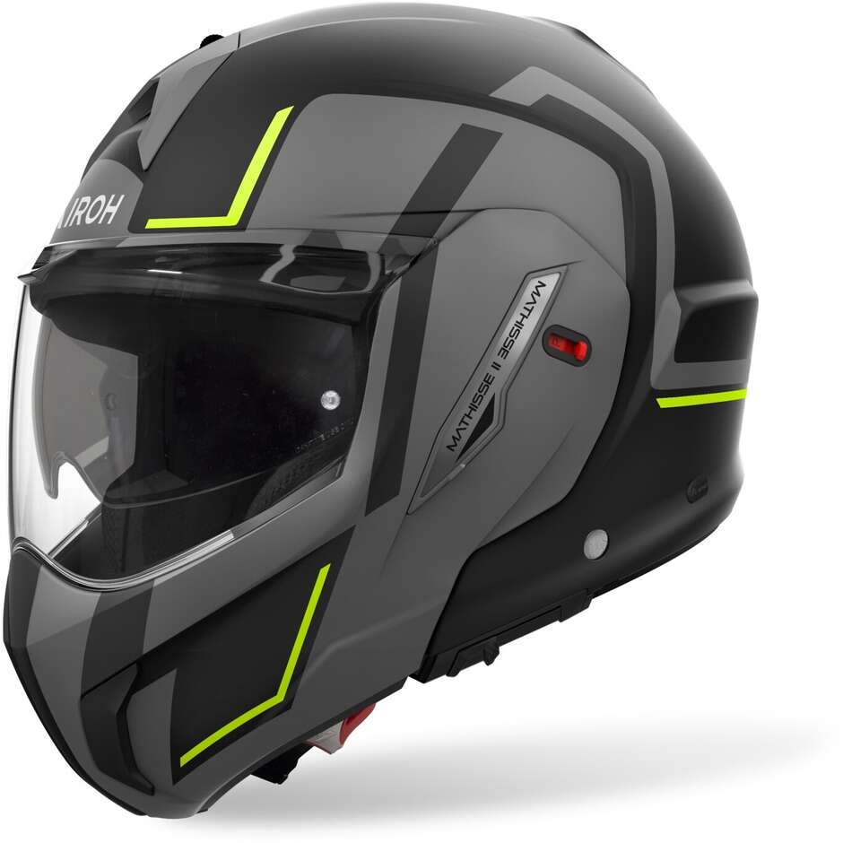 Casco Moto Modulare P/J Airoh MATHISSE 2 GENIUS Giallo Opaco