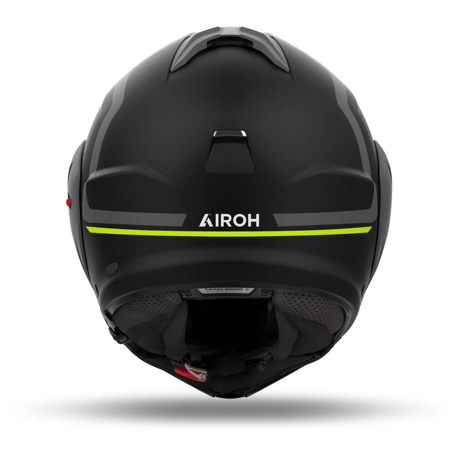 Casco Moto Modulare P/J Airoh MATHISSE 2 GENIUS Giallo Opaco
